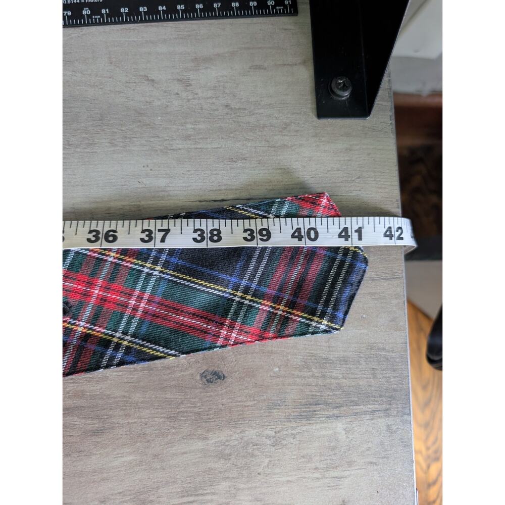 Mod X Plaid Maxi Skirt Grunge Academia Y2K Tartan Belted Size Medium - Picture 7 of 7
